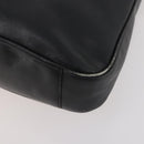 GUCCI Bamboo Shoulder Bag Leather 2way Black Gold 001 3444 1638 Auth 182216-17