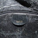 GUCCI Bamboo Shoulder Bag Leather 2way Black Gold 001 3444 1638 Auth 182216-20