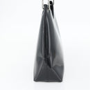 GUCCI Bamboo Shoulder Bag Patent leather Black Silver Auth 182217-3