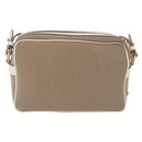 PRADA Shoulder Bag Jacquard Beige Gold Auth 182221M-3