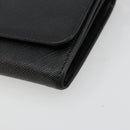 PRADA Shoulder Bag Safiano leather Black Gold Auth 182224V-15