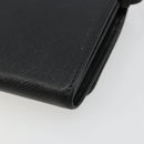 PRADA Shoulder Bag Safiano leather Black Gold Auth 182224V-17