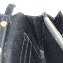 PRADA Shoulder Bag Safiano leather Black Gold Auth 182224V-21