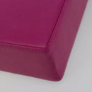 Christian Dior Chain Shoulder Bag Leather Pink Gold Auth 182225A-15