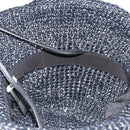 Miu Miu Hat Raffia M Black Auth 182226A-12
