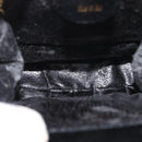 GUCCI Tote Bag Leather Black Gold Auth 182228-10