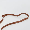 FENDI Pecan Canvas Shoulder Bag PVC Brown Gold Auth 182229-8