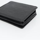 LOUIS VUITTON Epi Porte Monnaie Boite Münzbörse Schwarz M63692 LV Auth 182240V-15