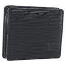 LOUIS VUITTON Epi Porte Monnaie Boite Münzbörse Schwarz M63692 LV Auth 182240V-1