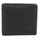 LOUIS VUITTON Epi Porte Monnaie Boite Münzbörse Schwarz M63692 LV Auth 182240V-13