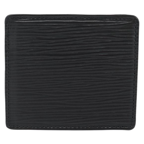 LOUIS VUITTON Epi Porte Monnaie Boite Münzbörse Schwarz M63692 LV Auth 182240V