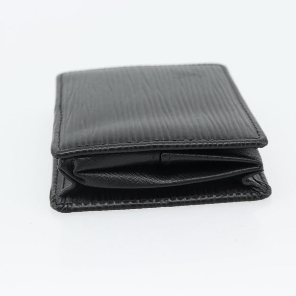 LOUIS VUITTON Epi Porte Monnaie Boite Münzbörse Schwarz M63692 LV Auth 182240V