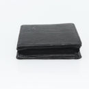 LOUIS VUITTON Epi Porte Monnaie Boite Münzbörse Schwarz M63692 LV Auth 182240V-5