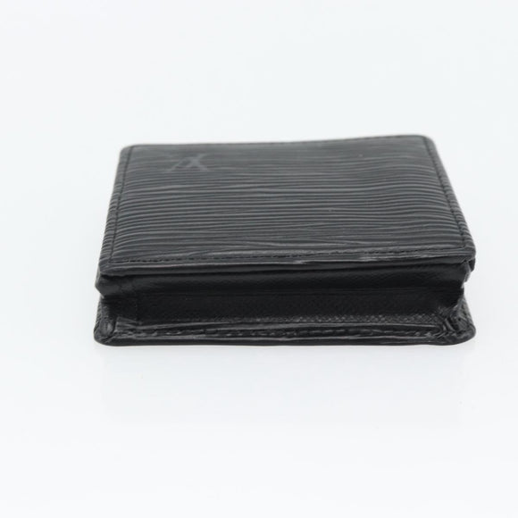 LOUIS VUITTON Epi Porte Monnaie Boite Münzbörse Schwarz M63692 LV Auth 182240V