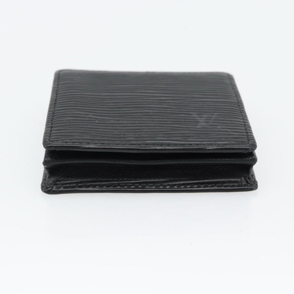 LOUIS VUITTON Epi Porte Monnaie Boite Münzbörse Schwarz M63692 LV Auth 182240V