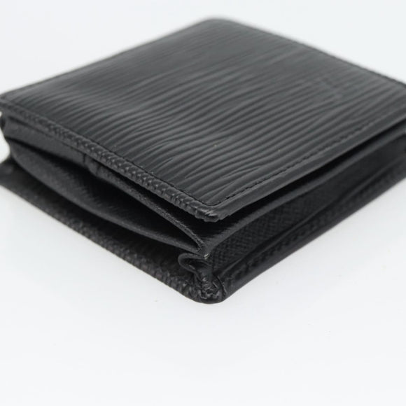 LOUIS VUITTON Epi Porte Monnaie Boite Münzbörse Schwarz M63692 LV Auth 182240V