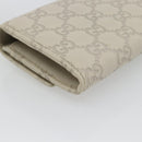 GUCCI GG Canvas Guccissima Lovely Heart Wallet Leather Ivory 251861 Auth 182242V-16