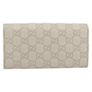 GUCCI GG Canvas Guccissima Lovely Heart Wallet Leather Ivory 251861 Auth 182242V-2