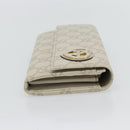GUCCI GG Canvas Guccissima Lovely Heart Wallet Leather Ivory 251861 Auth 182242V-4