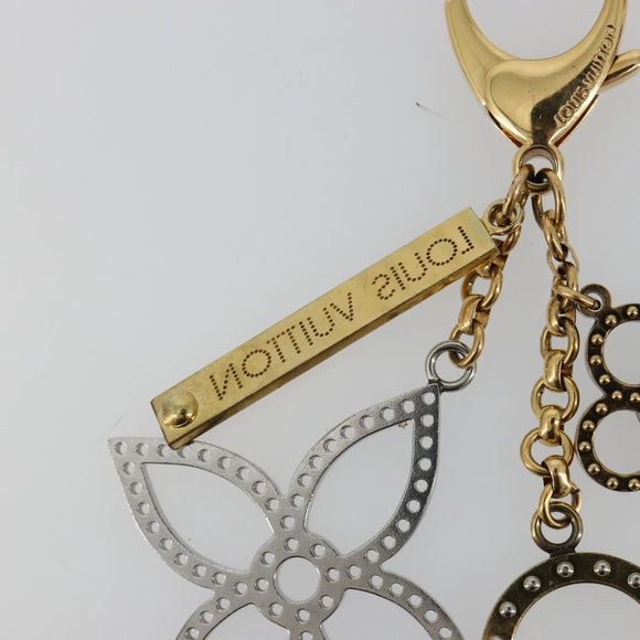 LOUIS VUITTON Bijou Sac Tapage Charm metaal Goud Zilver M65722 LV Auth 182244A