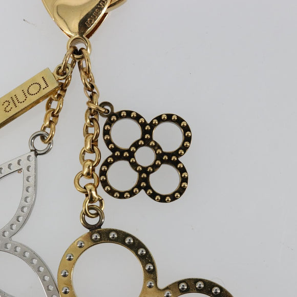 LOUIS VUITTON Bijou Sac Tapage Charm metaal Goud Zilver M65722 LV Auth 182244A