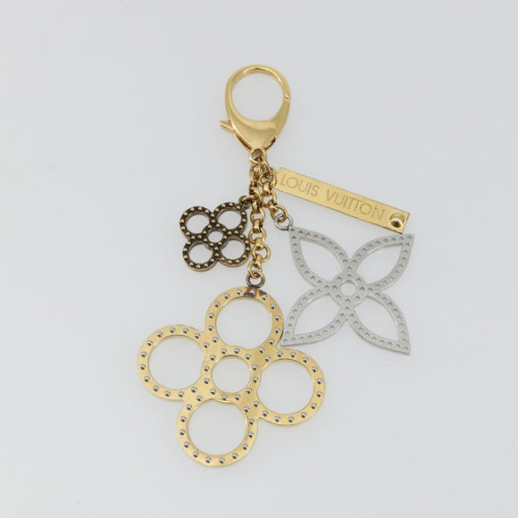 LOUIS VUITTON Bijou Sac Tapage Charm metaal Goud Zilver M65722 LV Auth 182244A