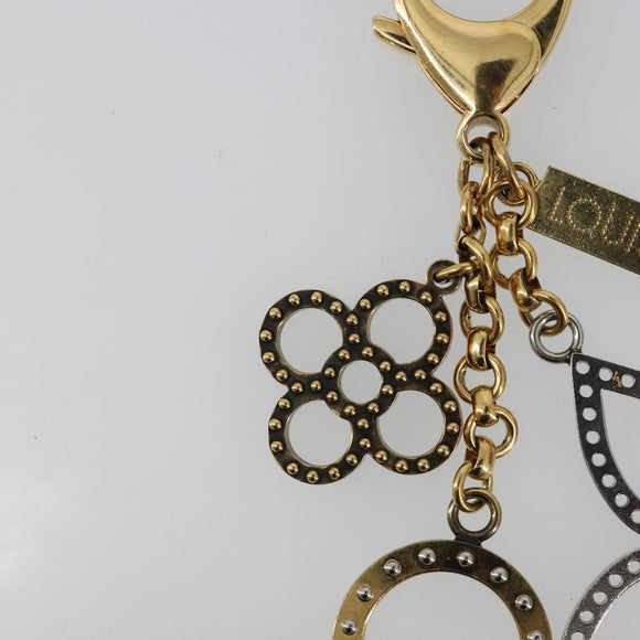 LOUIS VUITTON Bijou Sac Tapage Charm metaal Goud Zilver M65722 LV Auth 182244A