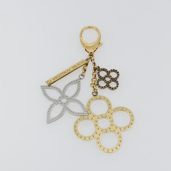 LOUIS VUITTON Bijou Sac Tapage Charm metaal Goud Zilver M65722 LV Auth 182244A