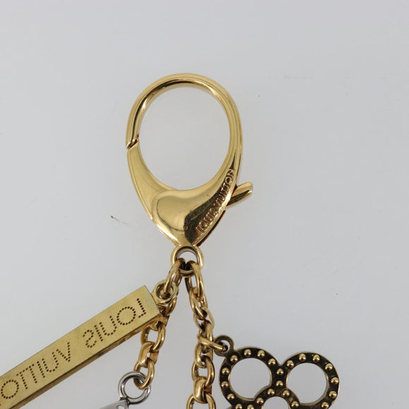 LOUIS VUITTON Bijou Sac Tapage Charm metaal Goud Zilver M65722 LV Auth 182244A