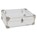 LOUIS VUITTON Monogram Love Message Mini Trunk plastic Clear M99079 Auth 182245-1