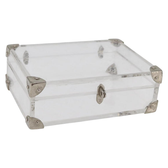 LOUIS VUITTON Monogram Love Message Mini Trunk plastic Clear M99079 Auth 182245