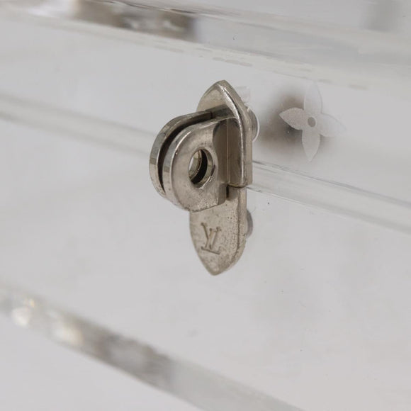 LOUIS VUITTON Monogram Love Message Mini Trunk plastic Clear M99079 Auth 182245
