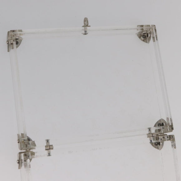 LOUIS VUITTON Monogram Love Message Mini Trunk plastic Clear M99079 Auth 182245