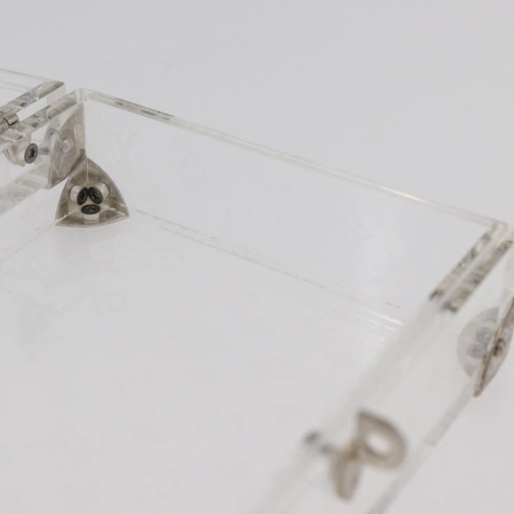 LOUIS VUITTON Monogram Love Message Mini Trunk plastic Clear M99079 Auth 182245