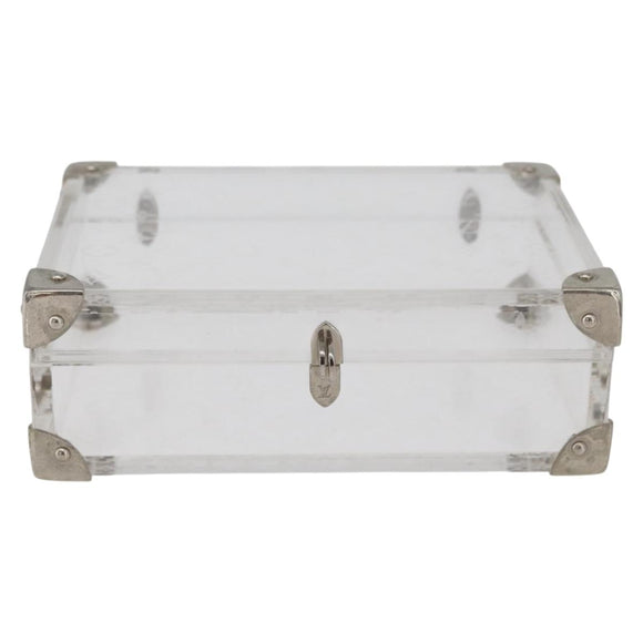 LOUIS VUITTON Monogram Love Message Mini Trunk plastic Clear M99079 Auth 182245