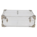 LOUIS VUITTON Monogram Love Message Mini Trunk plastic Clear M99079 Auth 182245-2