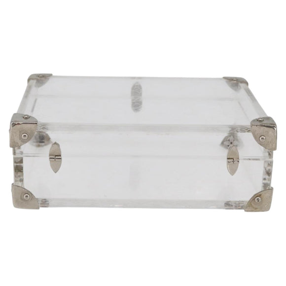 LOUIS VUITTON Monogram Love Message Mini Trunk plastic Clear M99079 Auth 182245