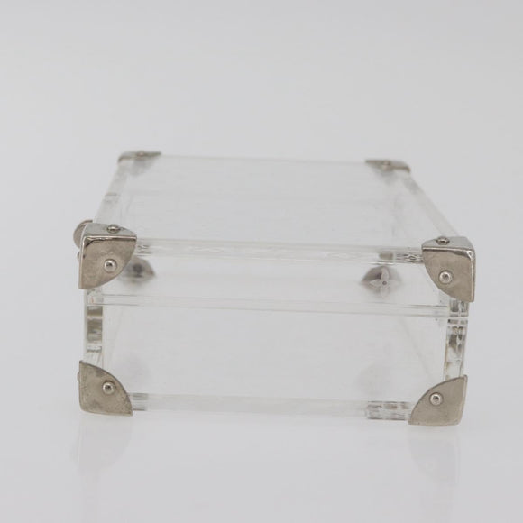 LOUIS VUITTON Monogram Love Message Mini Trunk plastic Clear M99079 Auth 182245