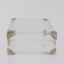 LOUIS VUITTON Monogram Love Message Mini Trunk plastic Clear M99079 Auth 182245-4