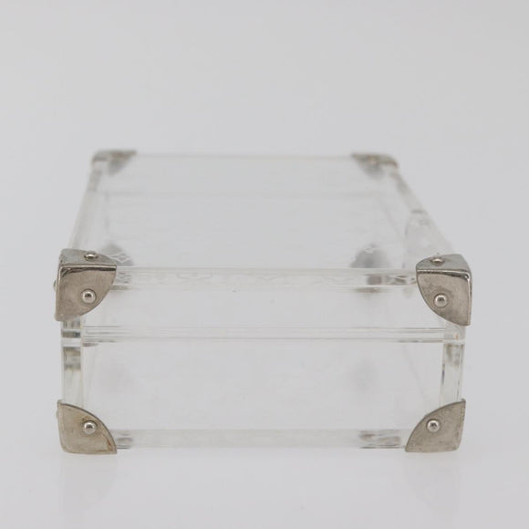LOUIS VUITTON Monogram Love Message Mini Trunk plastic Clear M99079 Auth 182245