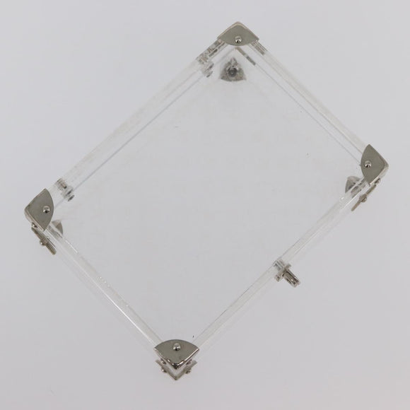 LOUIS VUITTON Monogram Love Message Mini Trunk plastic Clear M99079 Auth 182245