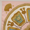 HERMES Carre 90 Scarf ""Poste et Cavalerie"" Silk Pink Auth 182247-2