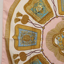 HERMES Carre 90 Scarf ""Poste et Cavalerie"" Silk Pink Auth 182247-5