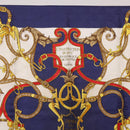 HERMES Carré 90 Tuch „L'INSTRVCTION DV ROY“ Seide Marineblau Orig. 182258-3
