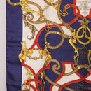 HERMES Carré 90 Tuch „L'INSTRVCTION DV ROY“ Seide Marineblau Orig. 182258-5
