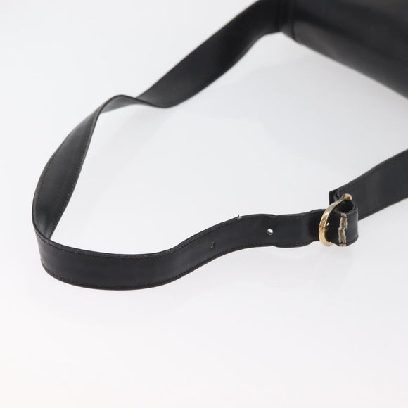 GUCCI Web Sherry Line Umhängetasche Leder Schwarz Gold Original 182260