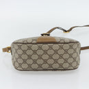 GUCCI GG Supreme Web Sherry Line Bag PVC Beige Gold 89 02 032 Auth 182261-10
