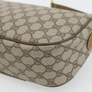 GUCCI GG Supreme Web Sherry Line Bag PVC Beige Gold 89 02 032 Auth 182261-13