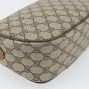 GUCCI GG Supreme Web Sherry Line Bag PVC Beige Gold 89 02 032 Auth 182261-14
