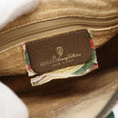 GUCCI GG Supreme Web Sherry Line Bag PVC Beige Gold 89 02 032 Auth 182261-16